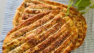 Naan barbari in oven,نان بربری خیلی آسان وساده