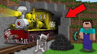 Minecraft NOOB vs PRO: NOOB RESTORED DISASSEMBLED ABANDONED 100 YEAR OLD TRAIN ! 100% trolling