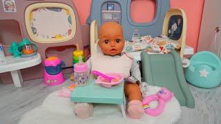 Baby Annabell doll Morning Routine and feeding and changing