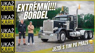 4K | BRUTÁLNÍ DVOUTAKTNÍ TAHAČ | PETERBILT 359 A DAY CAB