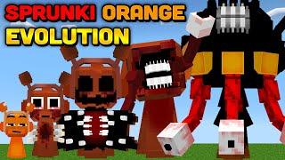 Minecraft But I Evolve SPRUNKI ORANGE FINAL PHASE 1-9