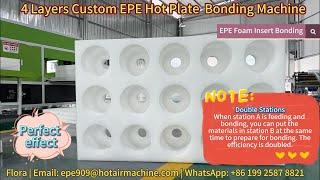 4 Layers Custom EPE Foam Hot Plate Bonding Machine | Automatic Foam Welder