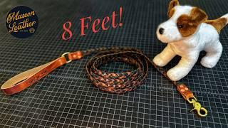 How to make a Braided Leather Dog Leash! (EASY!)