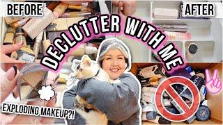 Throwing away 99% of my makeup  HUGE MAKEUP DECLUTTER PART 1 : FOUNDATION, CONCEALER & PRIMER