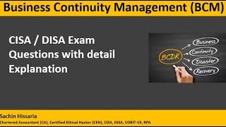 CISA / DISA - Important Exam Questions & Answers - Sachin Hissaria