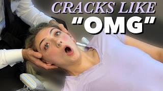 BOMB SHELL CRACKING *ASMR 1st Ever Chiropractic Exam & Treatment + Quiet Relaxing Mediation Sounds.