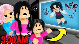 Someone is HAUNTING our FAMILY at 3AM in ROBLOX BROOKHAVEN!