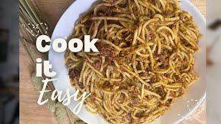 Such Easy Corned Beef Spaghetti, pasta, easy, dinner lunch recipe