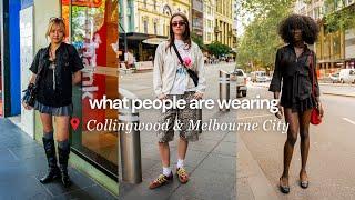 What are people wearing in Melbourne, Australia?