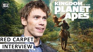 Owen Teague | Kingdom of the Planet of the Apes | UK Premiere Interview |  Going ape after filming