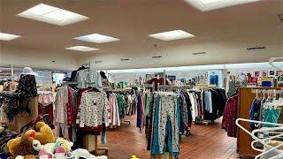 ASMR Empty Thrift Store Walk Through (whisper)