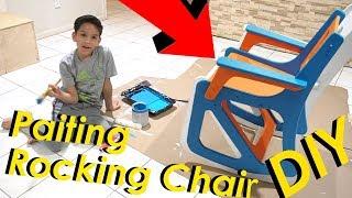 Painting the Modern Rocking Chair DiY with Adrian Adventures