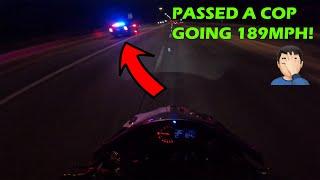 Riding My Ninja H2 Passed A Cop @189mph!