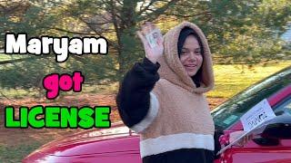 Masha Allah! Maryam Masud received Driver's License | Started to drive alone | See what happens next