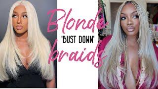 Blonde boho | pick and drop human hair braids