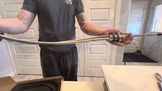 Review for  Kitchen Faucet with two SPOUT and Pull Down Sprayer! Full installation !  