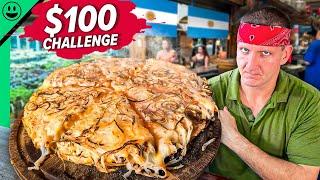 $100 Argentina Street Food Challenge!! They RUINED Pizza!!