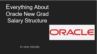 Oracle salary breakup | Fresh Grad 2023 | Latest Salary structure | Oracle CTC