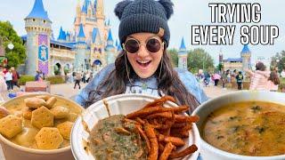 Trying EVERY Soup In Magic Kingdom | The COLDEST Day At Disney World!