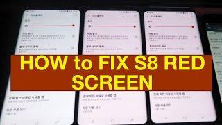 How to FIX S8 S9 S10 Note 8 9 10  RED SCREEN ISSUE DEFECT Samsung GALAXY burn in OLED