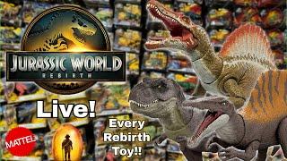 MASSIVE Jurassic Collection! Jurassic World Rebirth toys + much more live!
