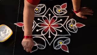 diwali special rangoli design || deepam muggulu || small beautiful kolam