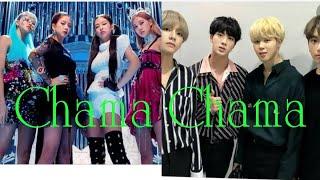 Chama Chama | BTS X Black pink | Hindi song | Like with TJ