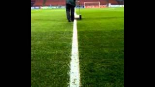 Stuart McCheyne - San Siro Pitch Line Painting