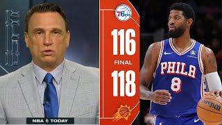 76ers are DONE! - ESPN reactions to Sixers fall to Durant's Suns 118-116 in Paul George's debut