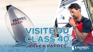 Paprec Arkea : Visite du Class 40 avec Yoann Richomme