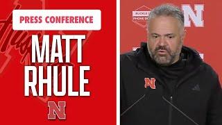 Nebraska Football Head Coach Matt Rhule meets with the media on Monday I HuskerOnline I GBR