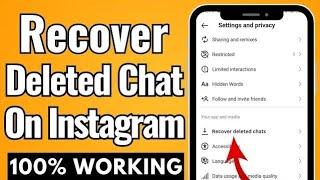 How to Recover Deleted Chats on Instagram (2023) | How to Recover Deleted Messages on Instagram