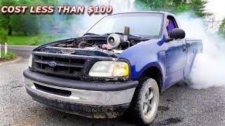 We Turbocharged an F150 as Cheap as Possible in 5 Hours!