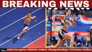 2025 European Athletics Indoor Championships: Yaroslava Mahuchikh soars to third consecutive title..