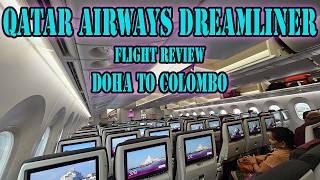 Is This Really Economy? Qatar Airways Dreamliner Boeing 787 Colombo Flight Review!