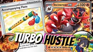 Incineroar ex Gets Harmonized!  Pied Purgatory. W/ Accompanying Flute & Kieran. PTCGL Rogue