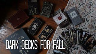 DARK DECKS FOR FALL (Plus a Few Light Ones) //Autumnal Tarot Decks