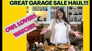 Score Big At This Owl Lover's Garage Sale Haul!!!