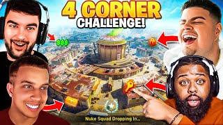 The 4 CORNER CHALLENGE on Area 99 Warzone!