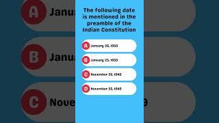 Preamble Date in Indian Constitution #policebharti #policejobs #cds