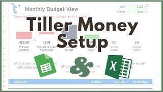 Tiller Money Setup Tutorial and Review | Automate Your Finances