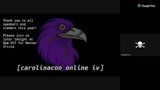 CarolinaCon Online 2024 Talks VOD