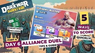 Dark War Survival: Alliance Duel [Part 6] Day 6 Tips & Guide | 5 Best Ways to Score Kill Day Points