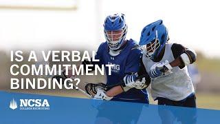 Is A Verbal Commitment Binding Between Player and Coach?