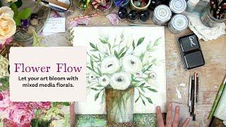 Flower Flow - Online Mixed Media Painting Class with Laly Mille