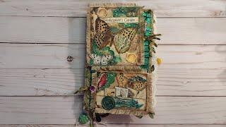 DT Junk Journal Flip Through using #Sweetpeacuriosities Botanical Folio Kit!! #AleciasPaperShop