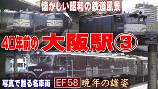 EF58 晩年の雄姿 40年前の懐かしい 大阪駅③