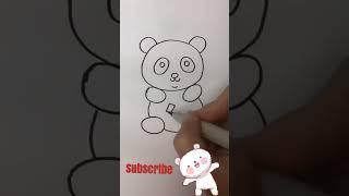 Panda  drawing | Panda for kids | How to draw Panda Easily