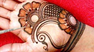 Very very Easy stylish front hand mehandi ka design | easy mehendi design | Simple wedding #mehndi