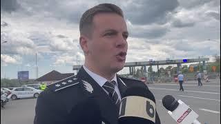 Controale ale poliției rutiere la Stația de taxare Fetești.